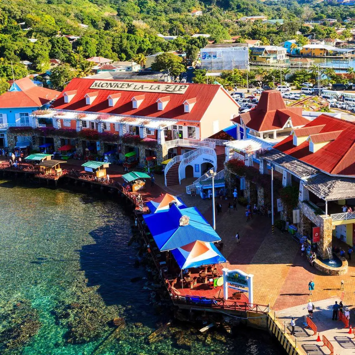 Panoramic View Of Roatan, Honduras
