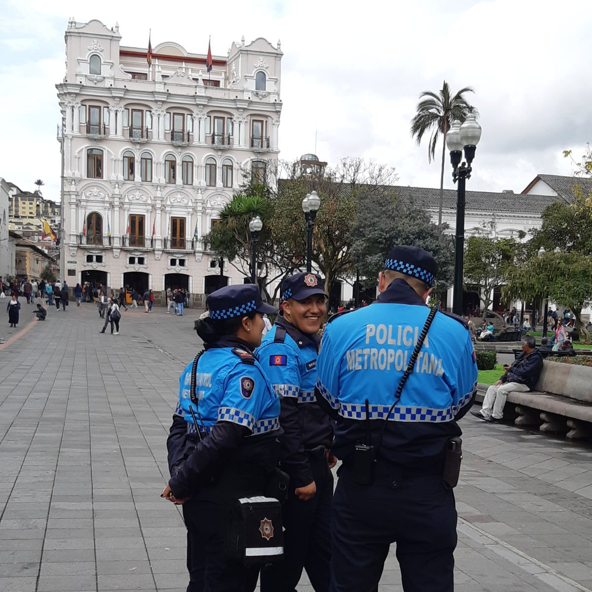 Police in Quito, Ecuador