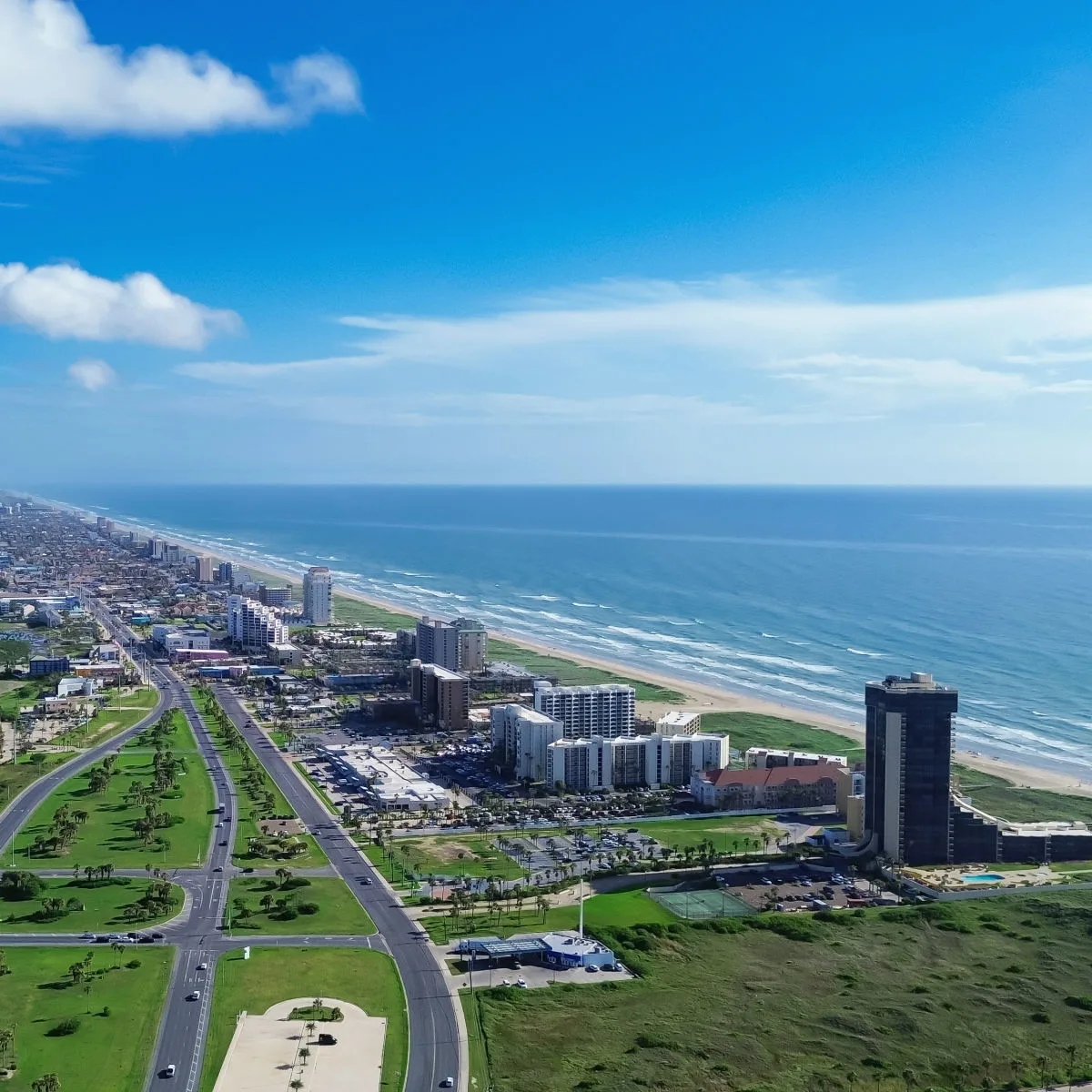 South Padre Island on nice day