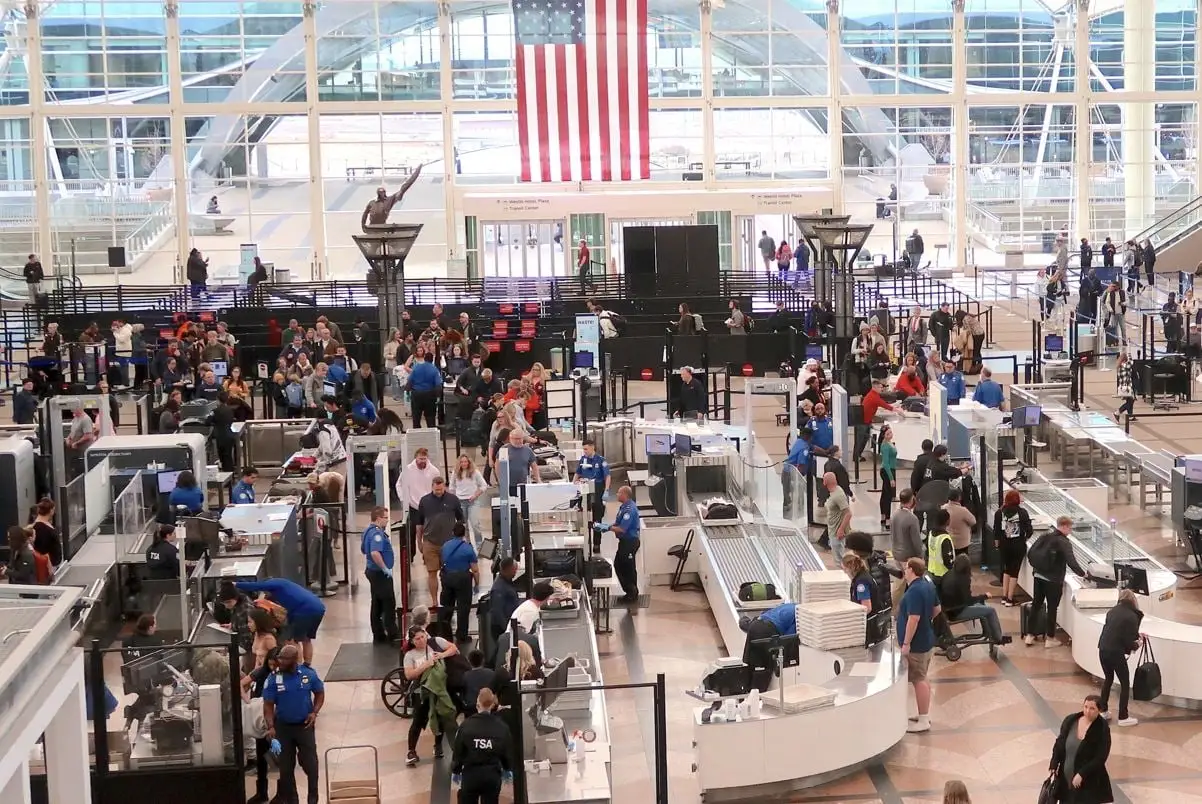 Busy airport