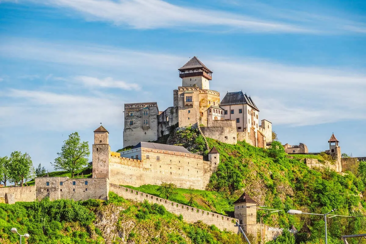 Trencin Castle In Slovakia, Central Europe