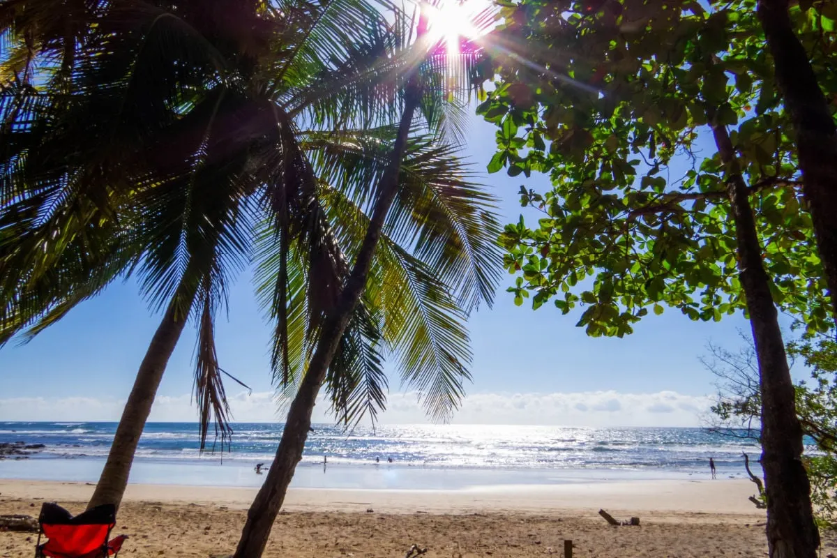 Paradisal beach in Costa Rica