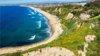 Aerial view of Torrance Beach from Palos Verde