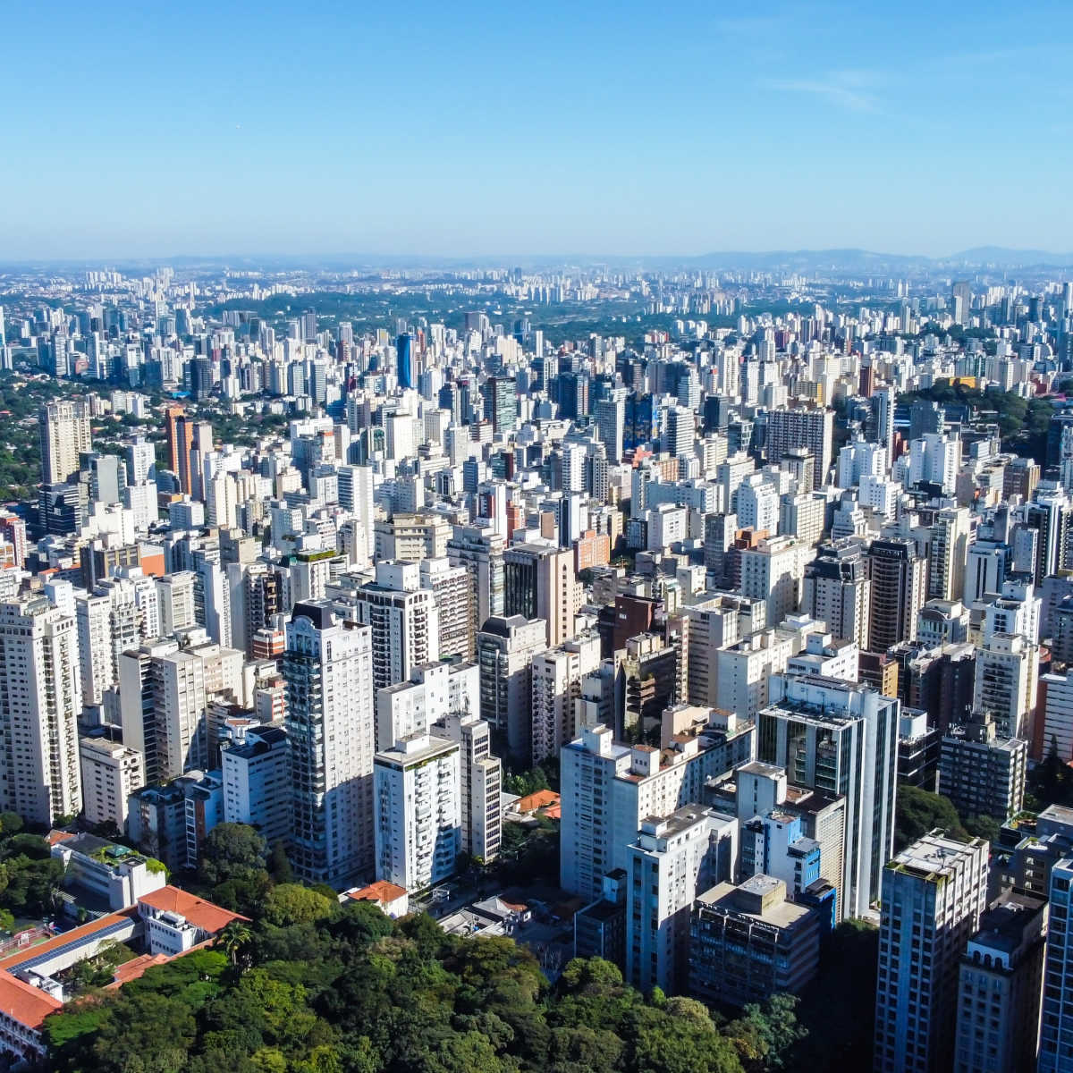 Vast skyline of Sao Paulo, Brazil