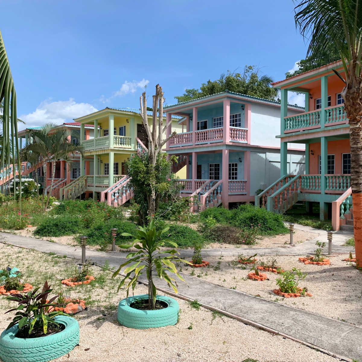Abandoned homes in Corozal, Belize