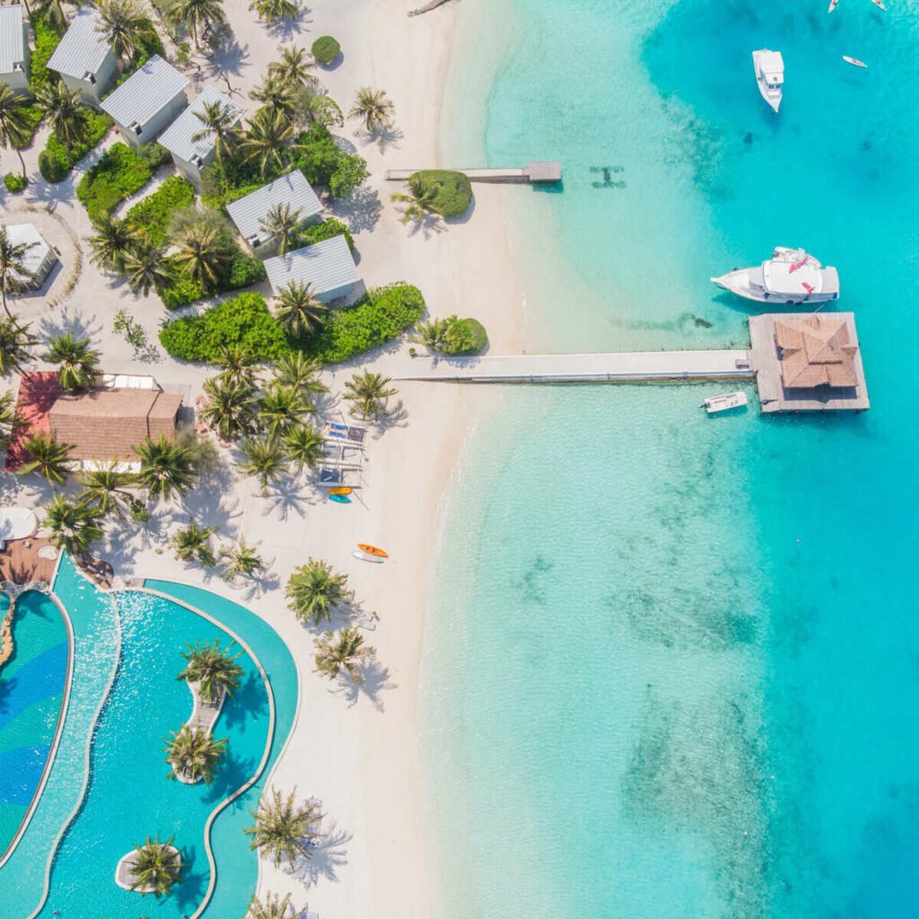 Aerial View Of A Beach In Dominica, Caribbean Sea