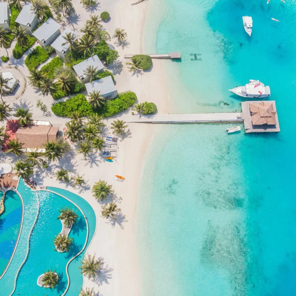 Aerial View Of A Beach In Dominica, Caribbean Sea
