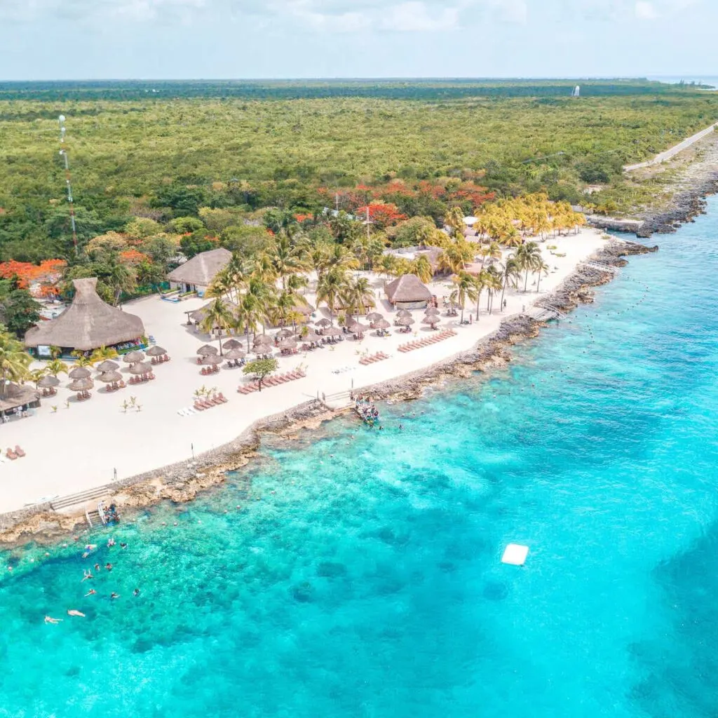Aerial View Of Cozumel Island, Mexico