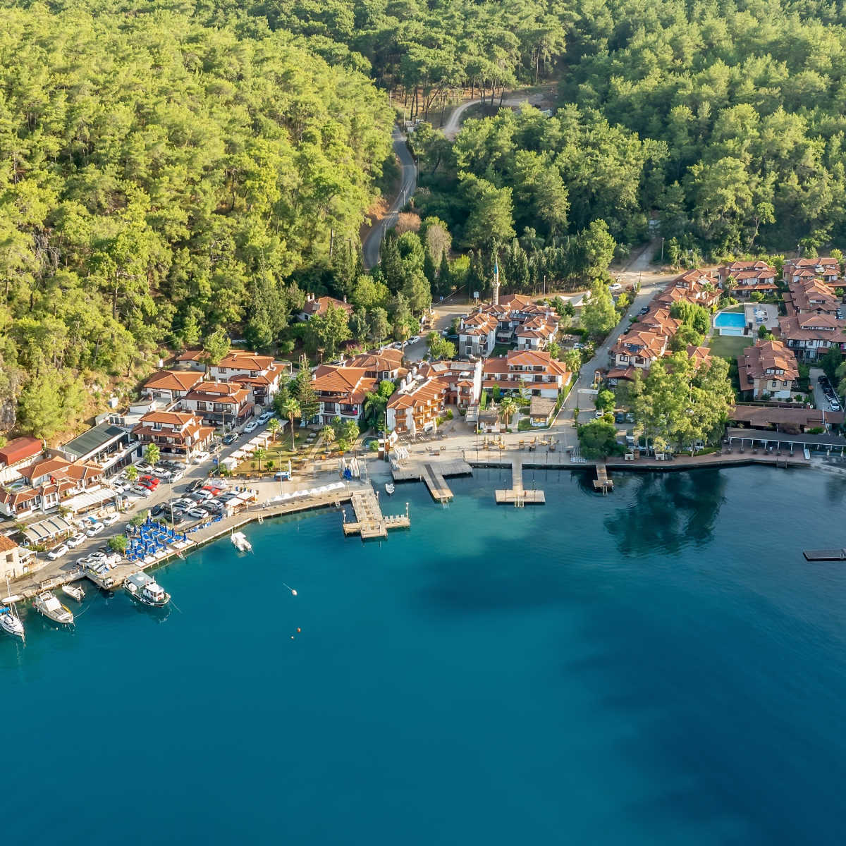 Aerial view of Akyaka, Turkiye