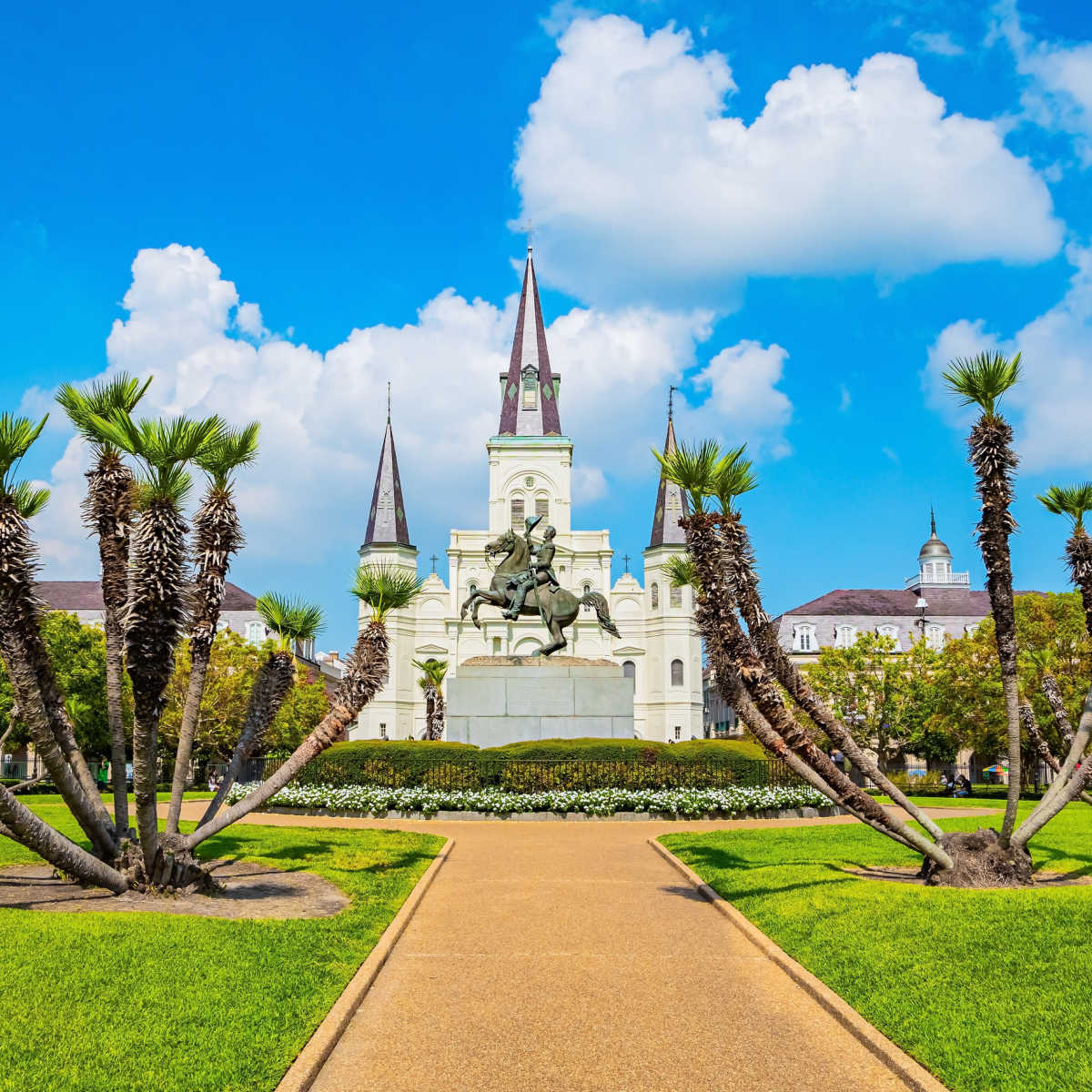 Andrew Jackson monument in New Orleans