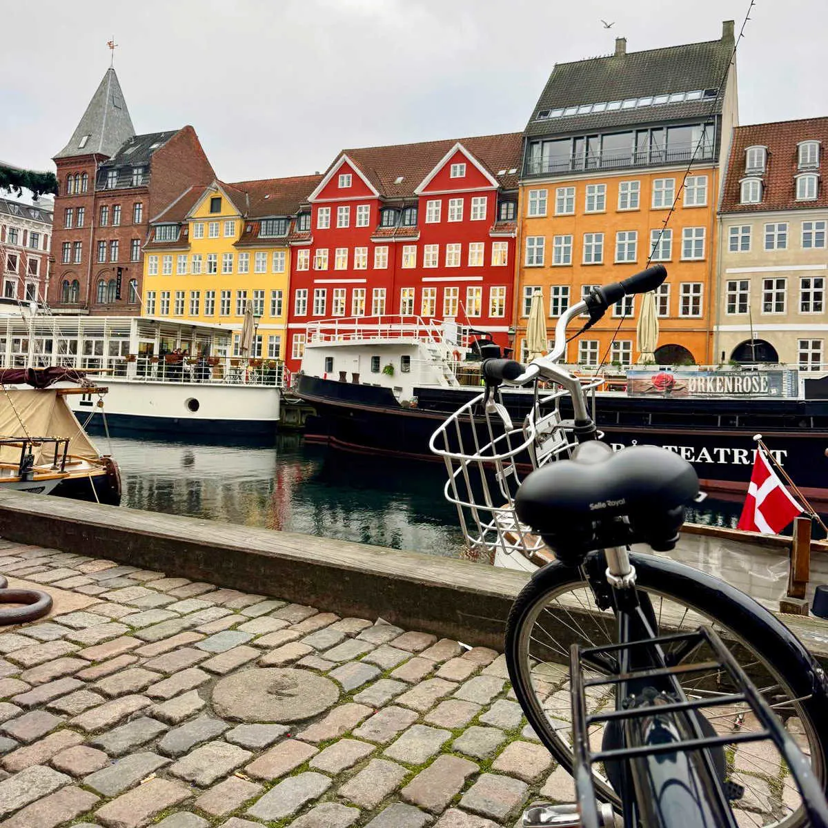 Bike parked in Nyhavn, Copenhagen