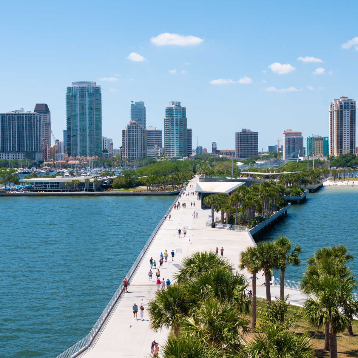 Downtown St. Petersburg skyline and waterfront