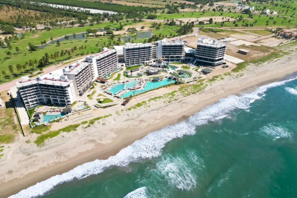 Drone Shot of Mazatlan Dreams Estrella Resort by Tyler Fox