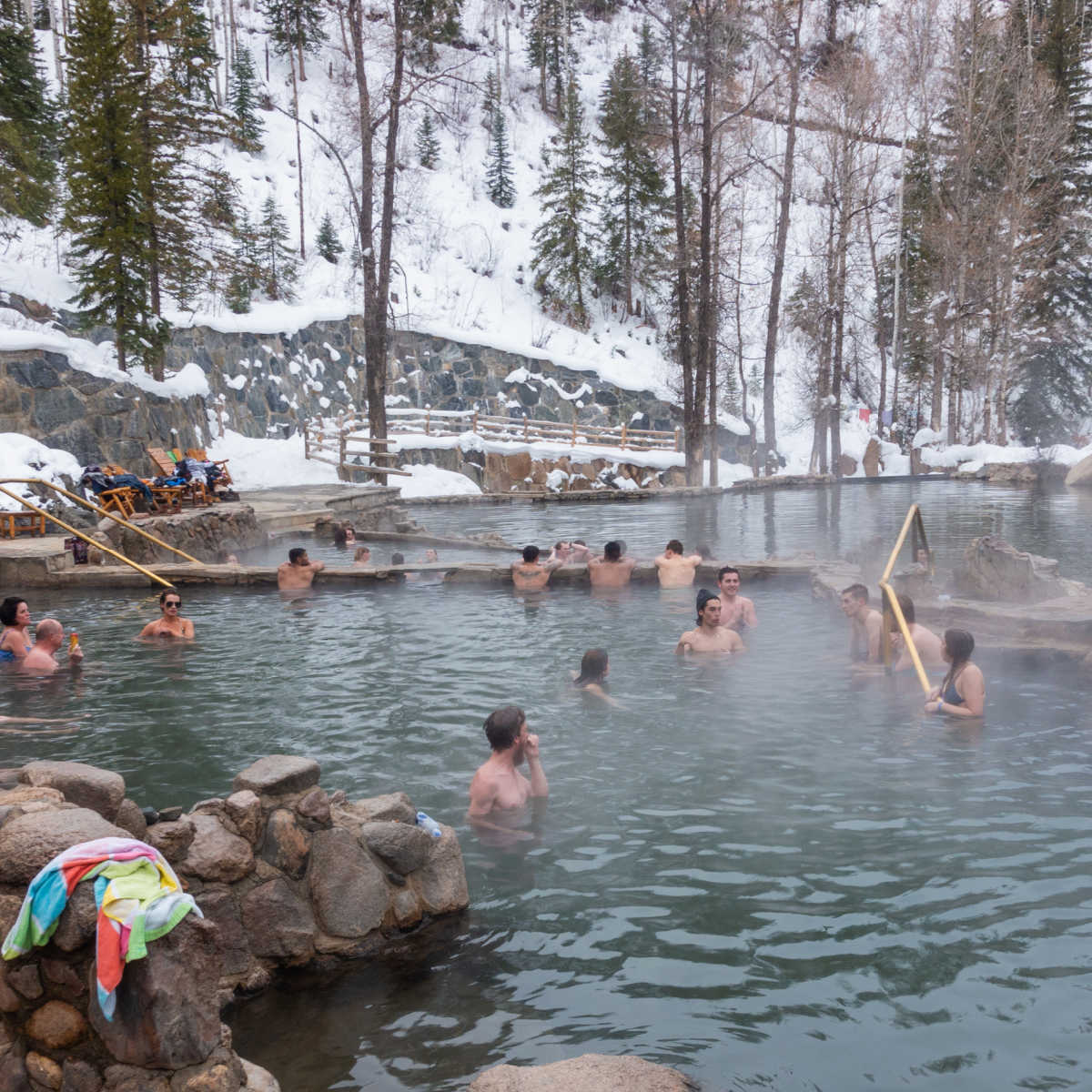 Geothermal springs in Steamboat Springs