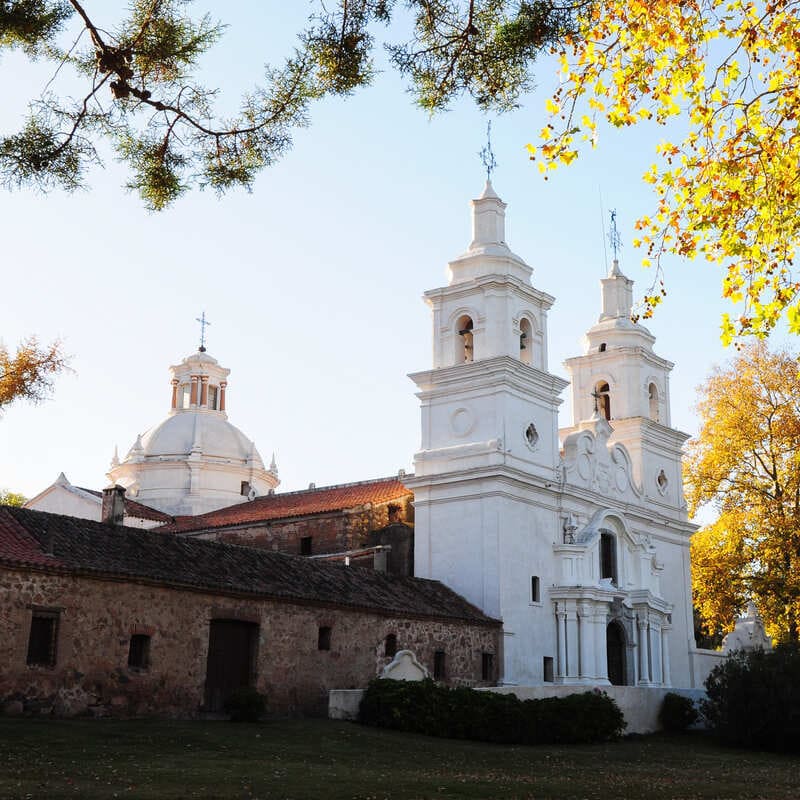 Historic Colonial Church In Cordoba, A City In Argentina