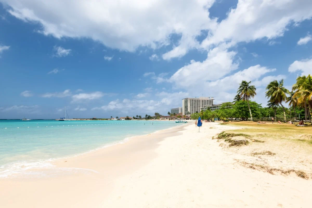 Resort on nice beach in Ocho Rios, Jamaica