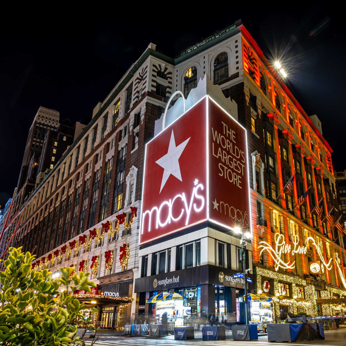Macy's in NYC during winter