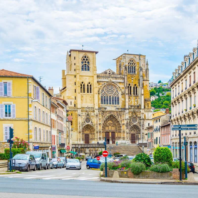 Medieval Cathedral Of Vienne, Isere, South Of France