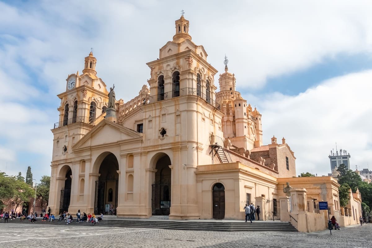 Historic Colonial Church In Cordoba, Argentina