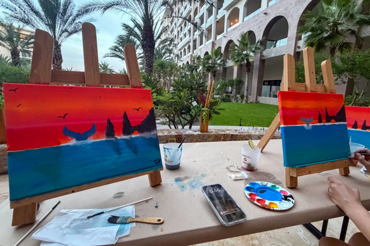 Painting Class at Villa La Valencia in Los Cabos