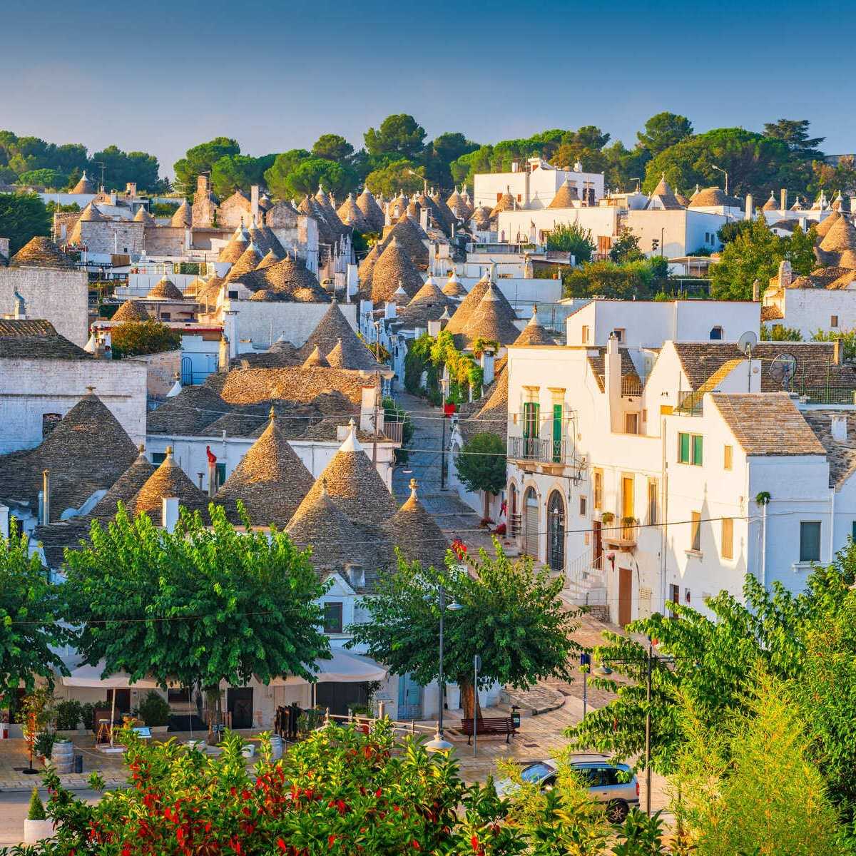 Panoramic View Of Alberobello, Puglia, Italy