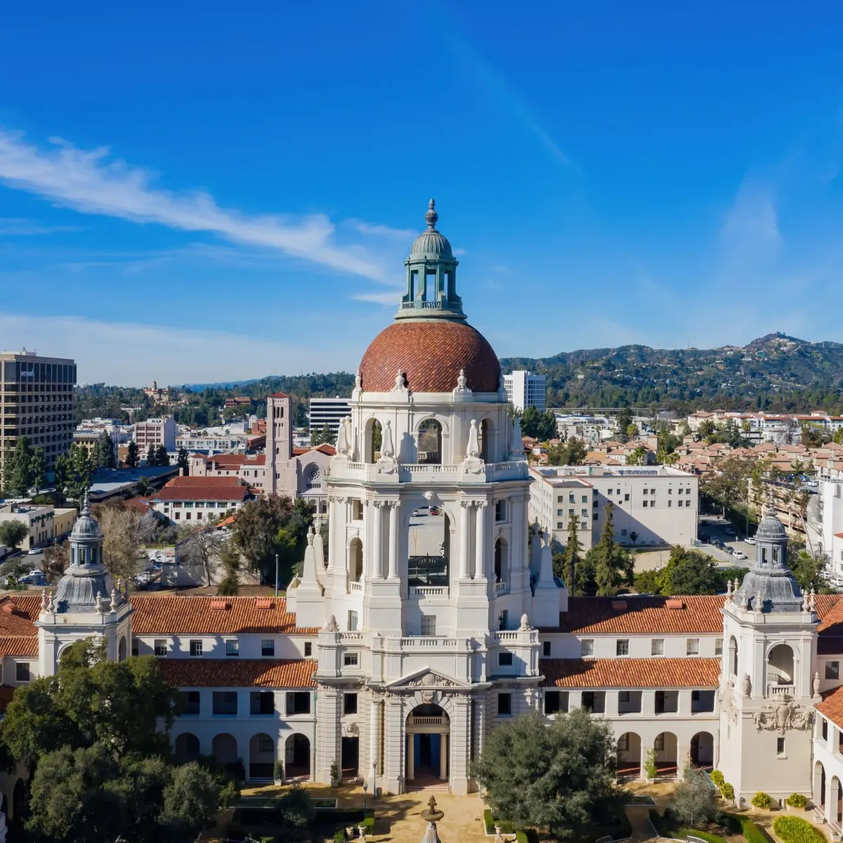 Pasaden City Hall on nice winter day