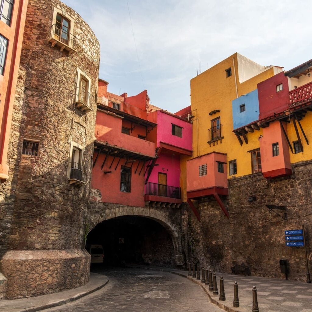 Picturesque Street In Guanajuato, Mexico