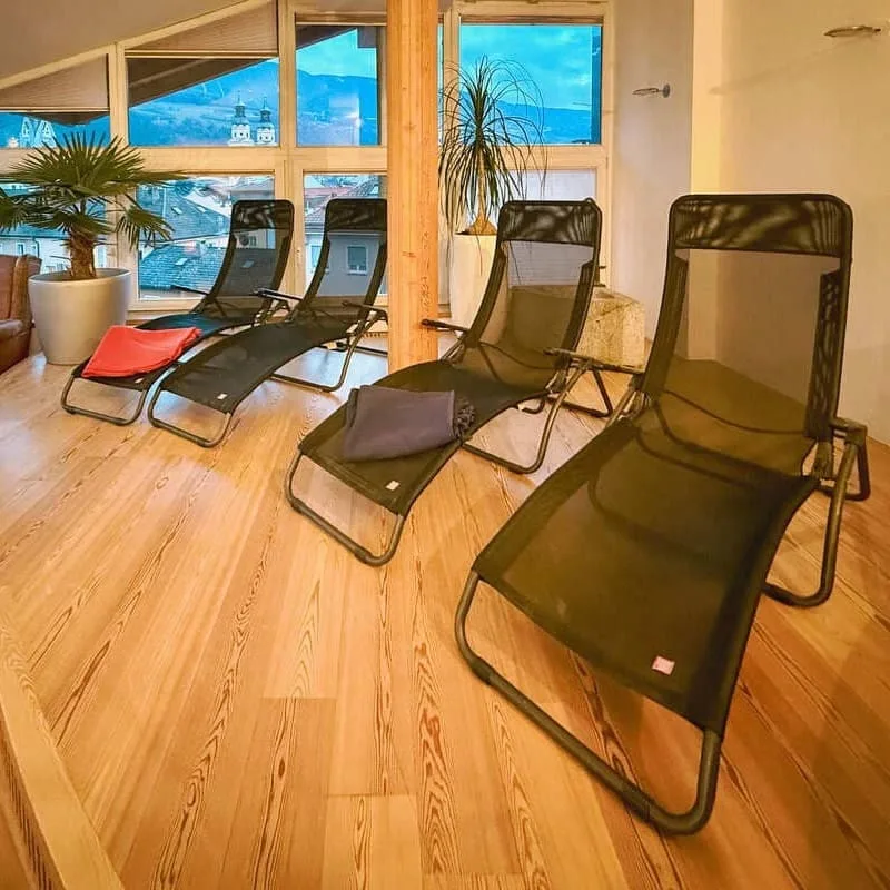 Rooftop Sauna, Hotel Krone, Brixen, Italy