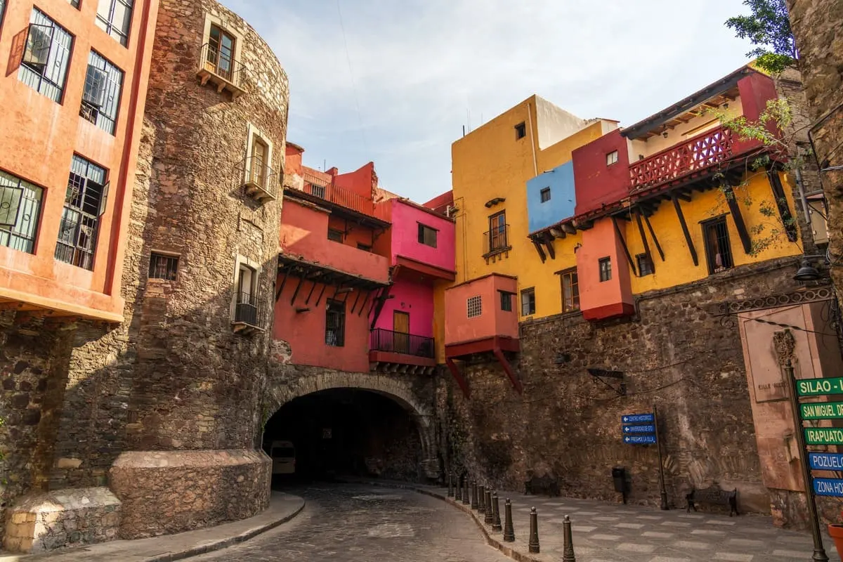 Picturesque Street In Guanajuato, Mexico