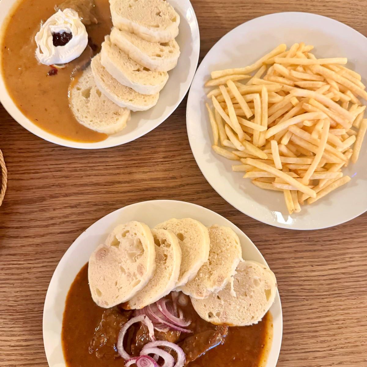 Typical meal in Prague