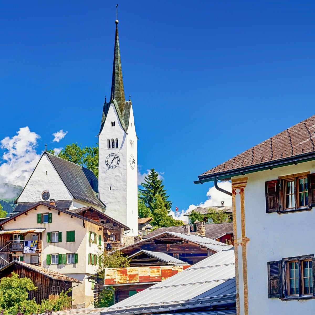 Village of Valendus in Switzerland