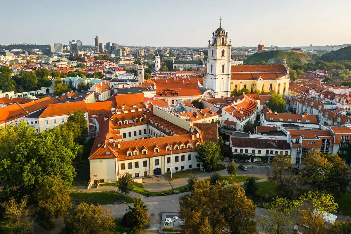 Aerial View Of Vilnius, Lithuania