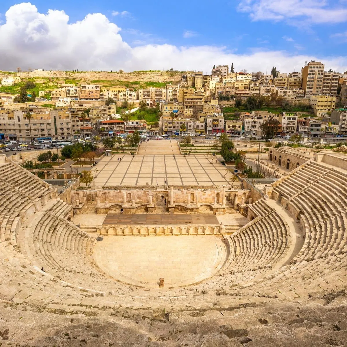 A Roman Theatre In Amman, Jordan