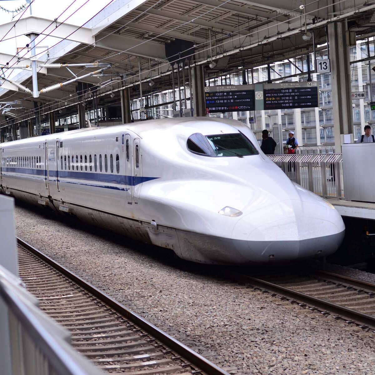A Shinkansen Train In Japan