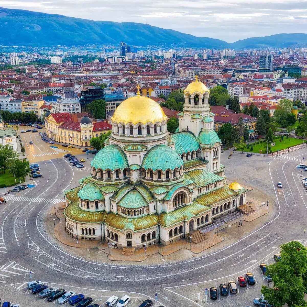 Aerial View Of Alexander Nevsky Cathedral, Sofia, Bulgaria