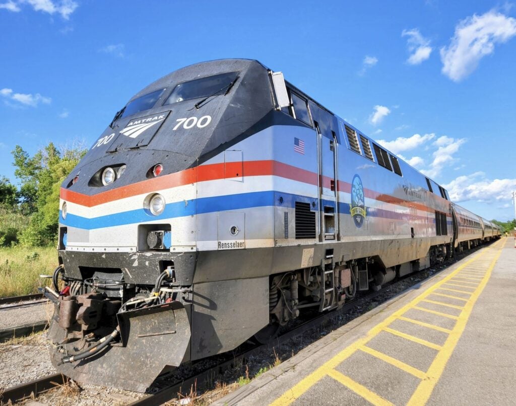 Amtrak Departing station