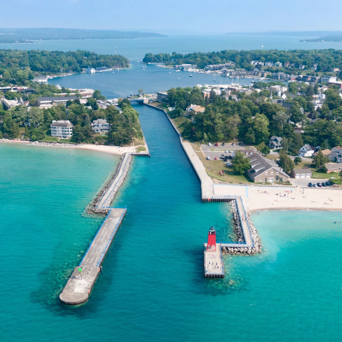 Caribbean Blue waters of Charlevoix, MI