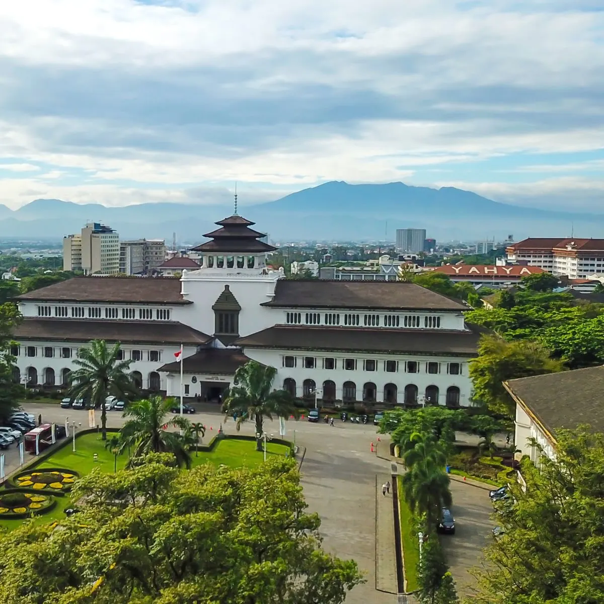View of the city of Bandung, Indonesia