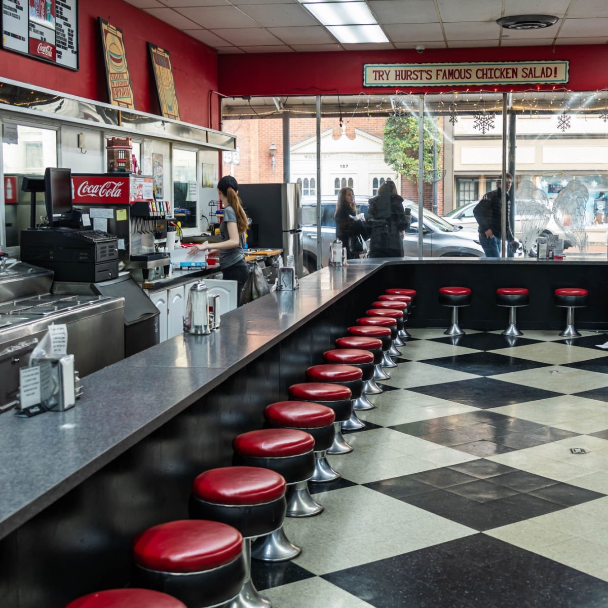 Classic soda fountain diner in Bardstown, KY