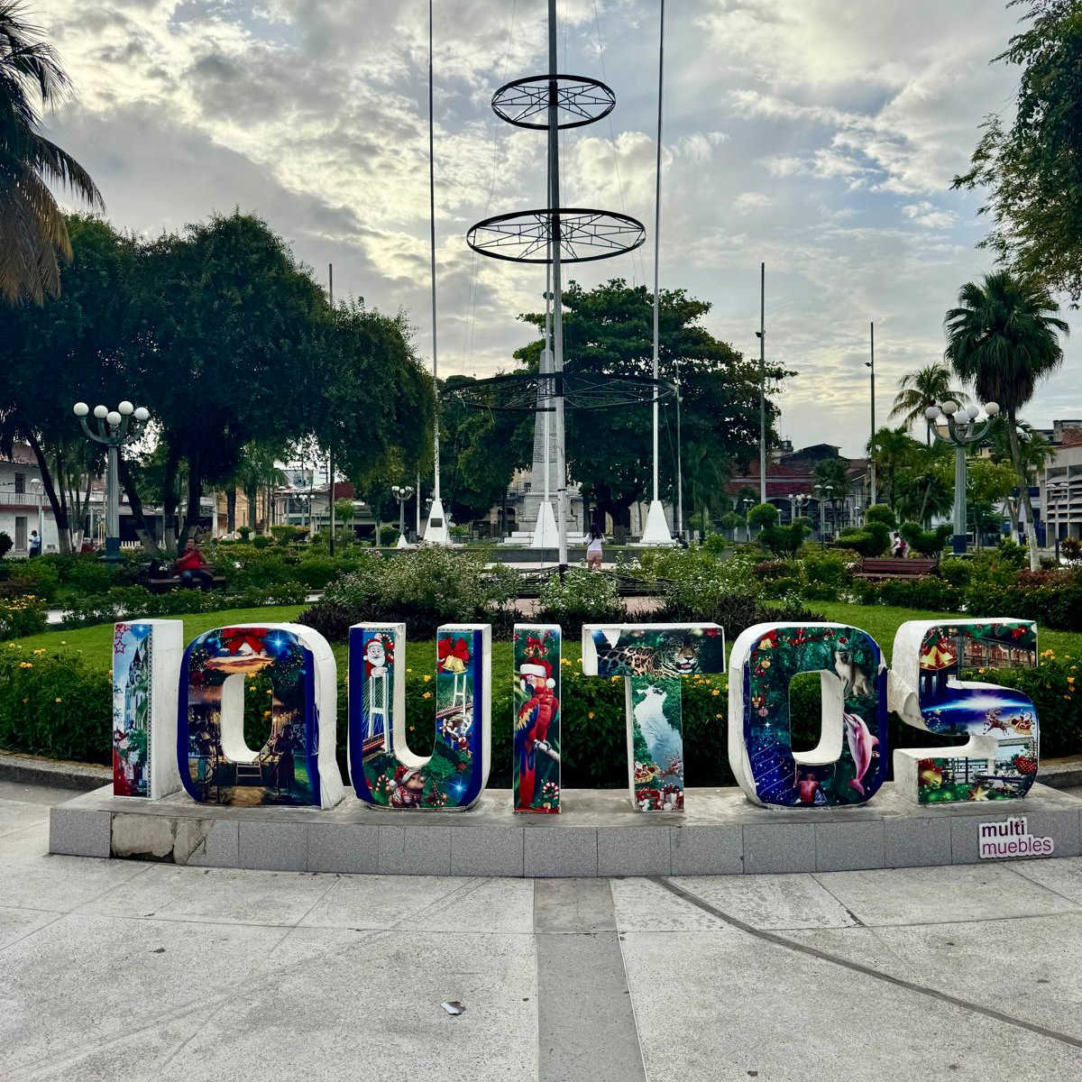 Colorful Iquitos sign 