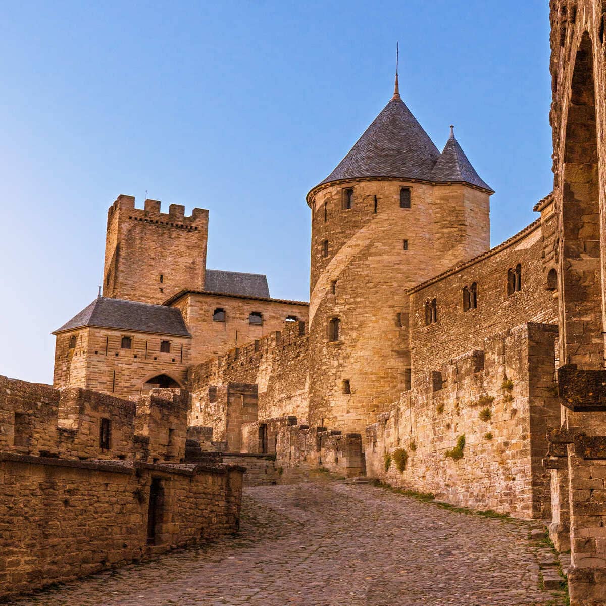 Historic Castle In Carcassonne, France