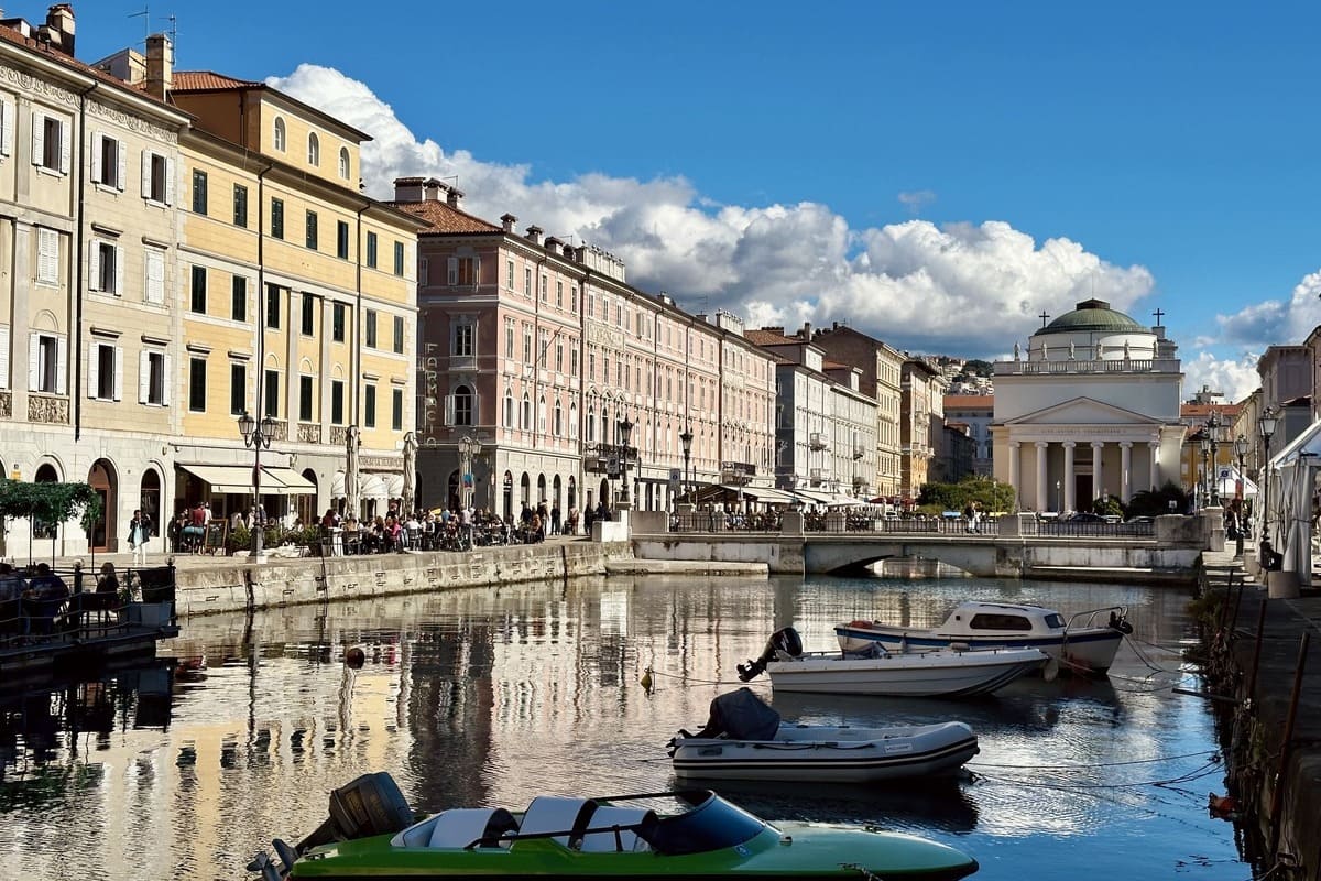 Main Canal In Trieste, Italy