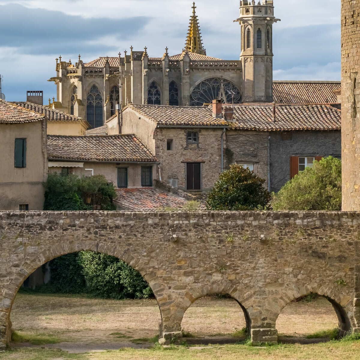 Medieval Old Town Of Carcassonne, France
