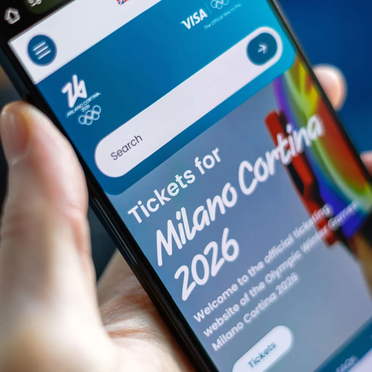 Mobile tickets for Winter Olympics 2026
