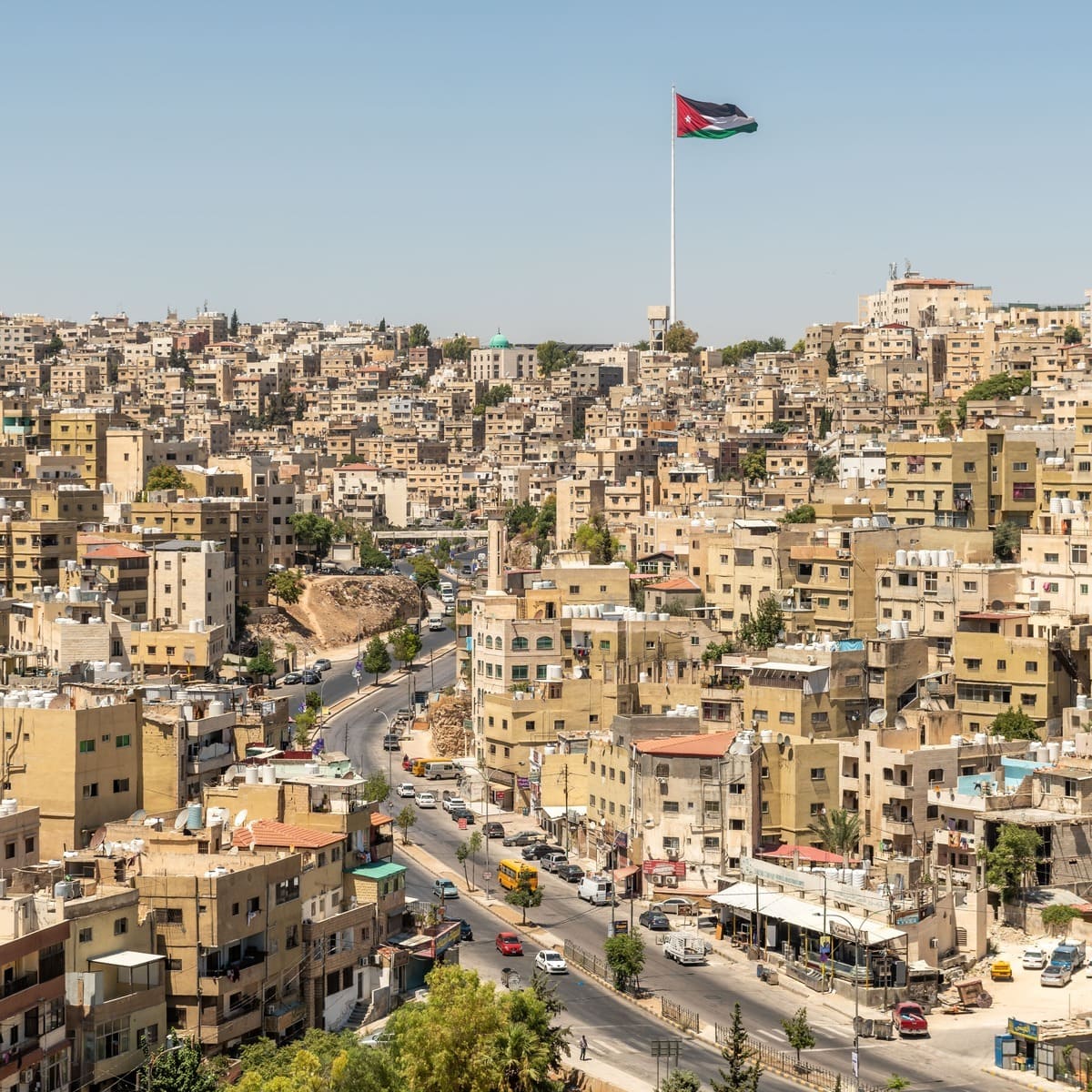 Panoramic View Of Amman, Jordan