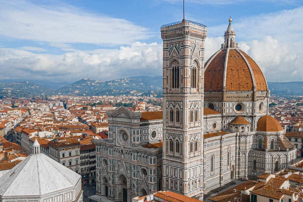 Panoramic View Of Florence Historic Center, Italy