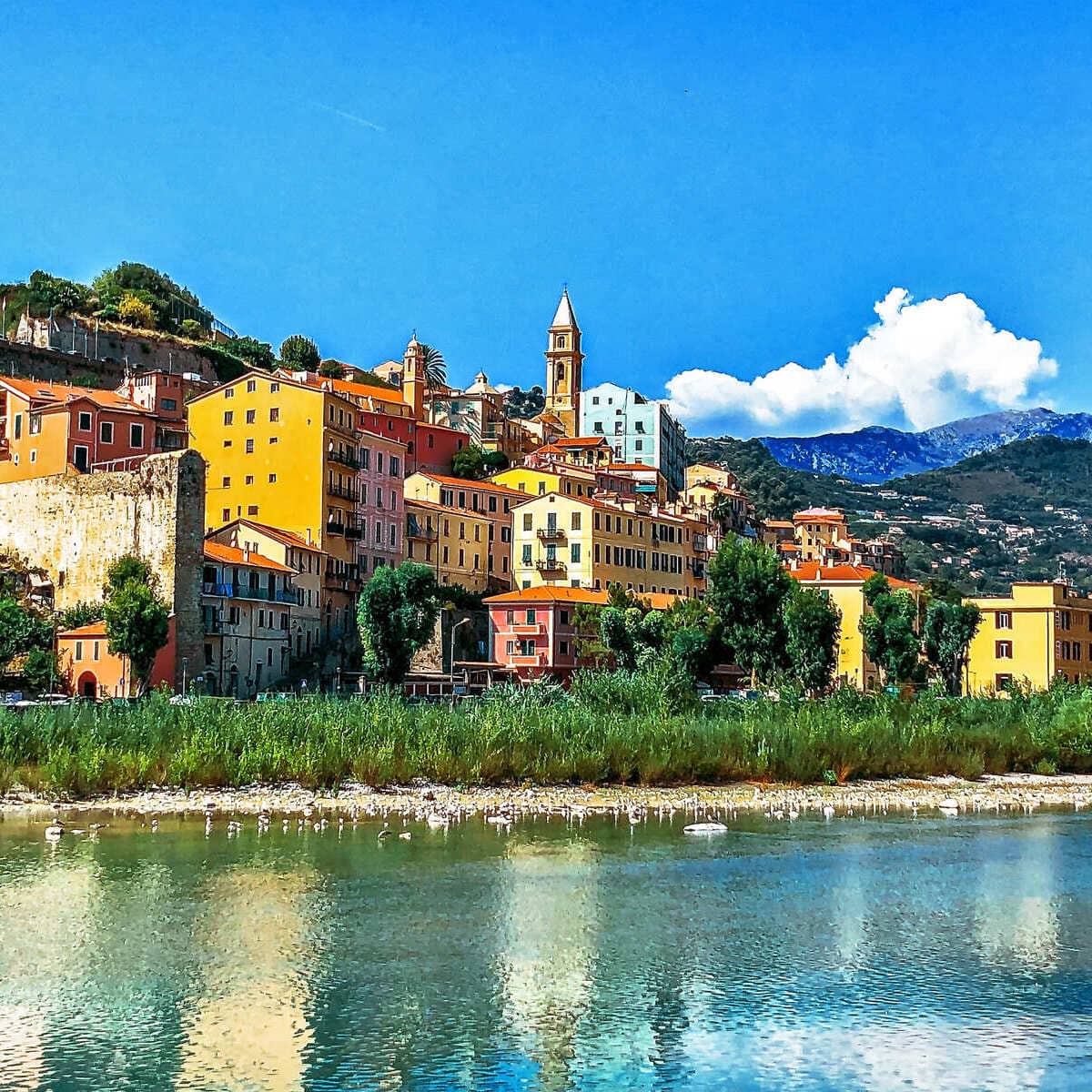 Panoramic View Of Ventimiglia, Italy