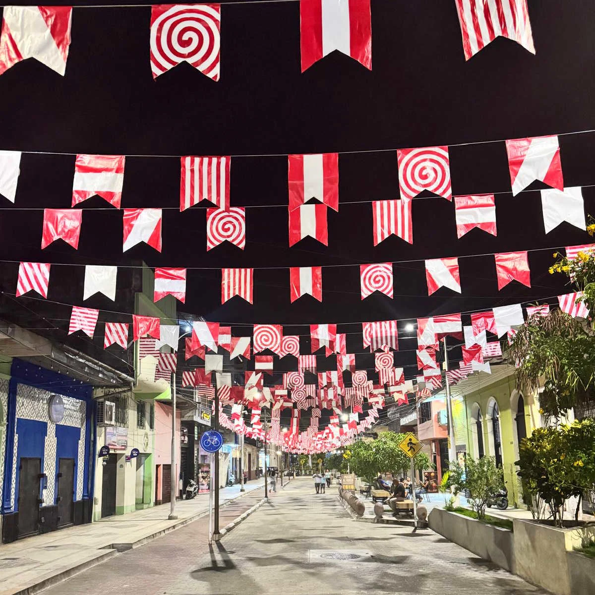 Peruvian decor in downtown Iquitos
