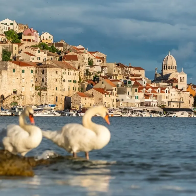 Picturesque View Of Sibenik Waterfront, Croatia