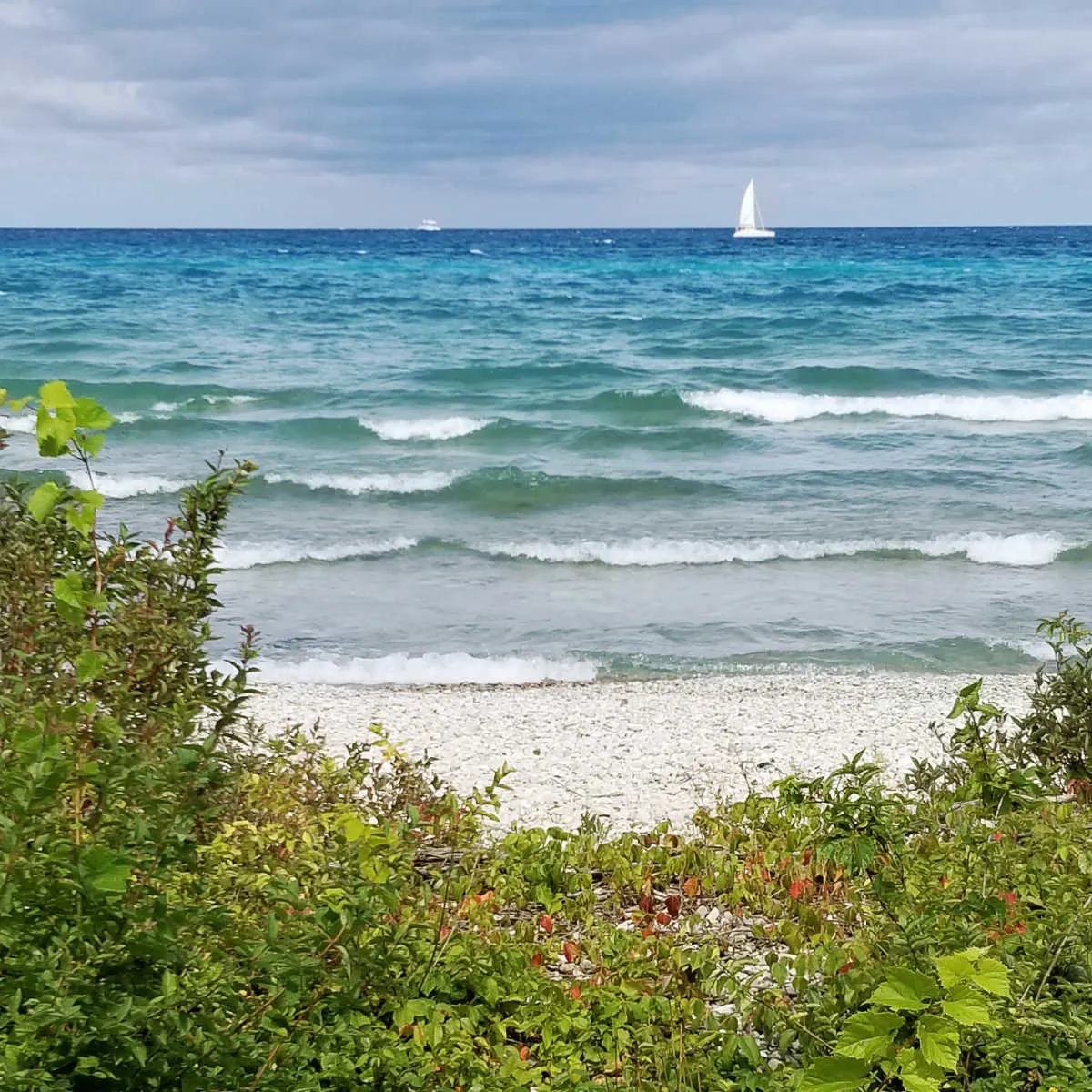Sailboat in Charlevoix, MI